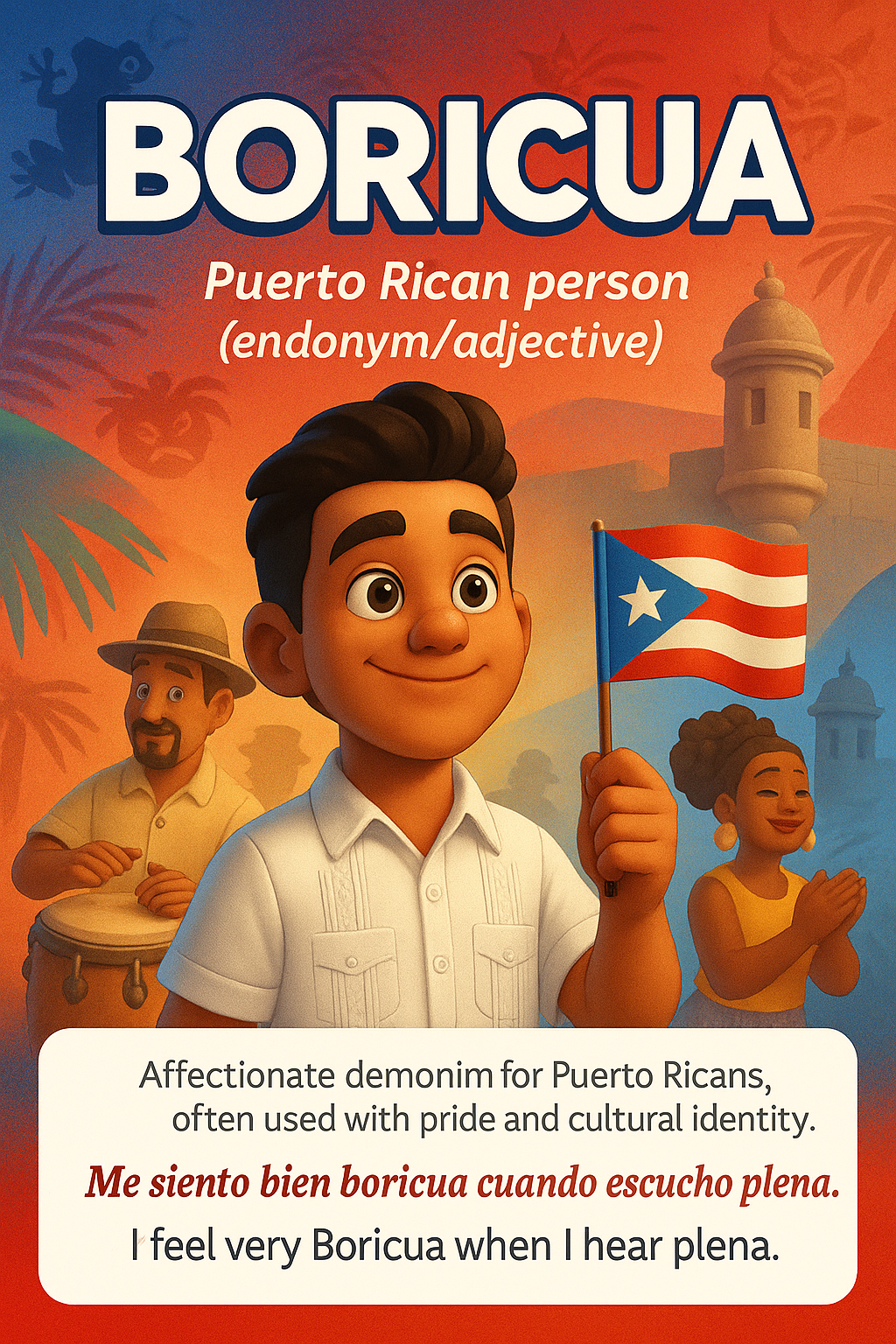 Caribbean Spanish: 150 Words & Phrases Illustrated (Digital eBook)