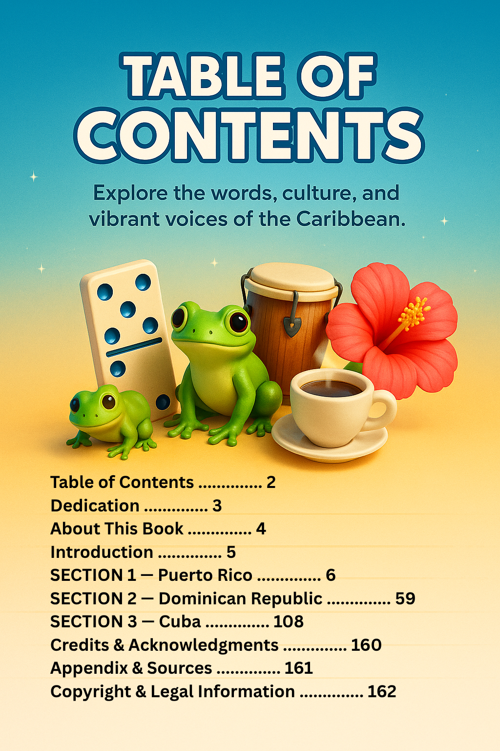 Caribbean Spanish: 150 Words & Phrases Illustrated (Digital eBook)